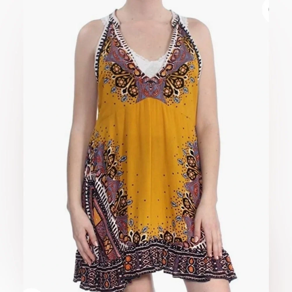 Free People Steal The Sun boho dress. Size XS - Picture 1 of 7